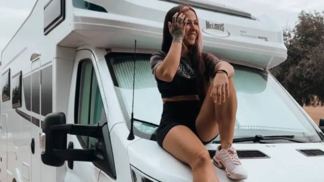 Diana Cabezas sur son camping-car
