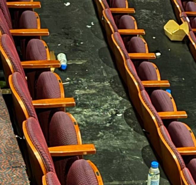 D&eacute;chets au Dolby Theatre lors des Oscars