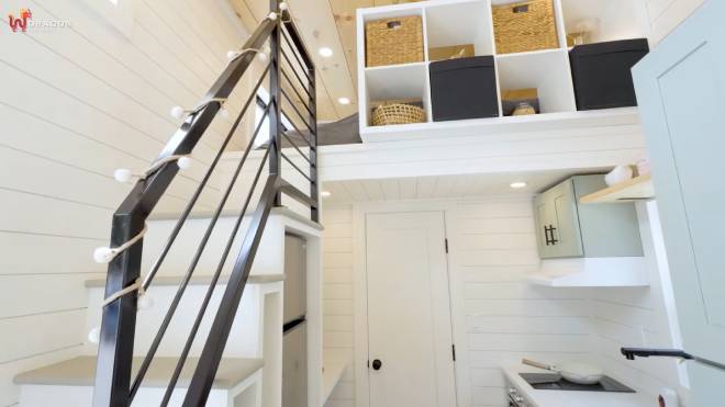 Mezzanine de la tiny house Genesis