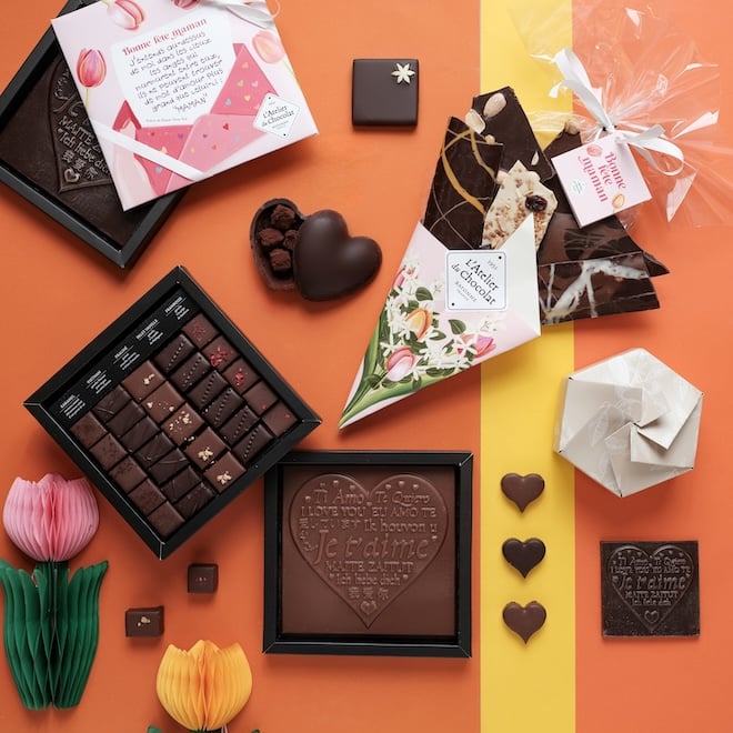 collection de chocolats fête des mères L'Atelier du Chocolat