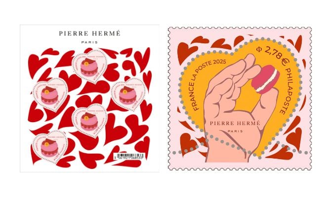 timbres La Poste et Pierre Hermé