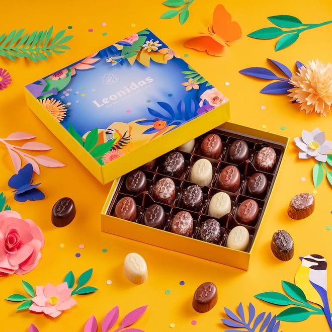 coffret de chocolats spécial fête des mères Leonidas