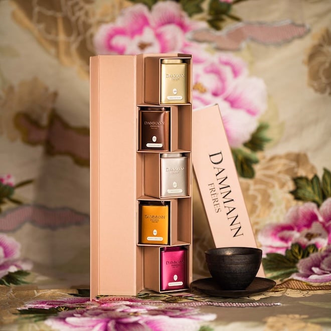 coffret de thés et infusions IRIS de DAMMANN Frères