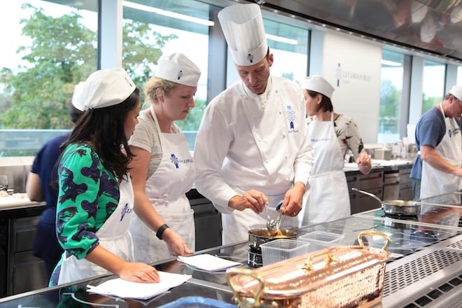 atelier de cuisine à l'institut Le Cordon Bleu Paris