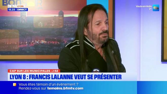 Francis Lalanne sur le plateau de BFMTV Lyon