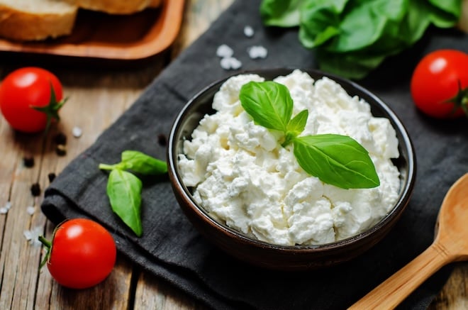 un pot de ricotta