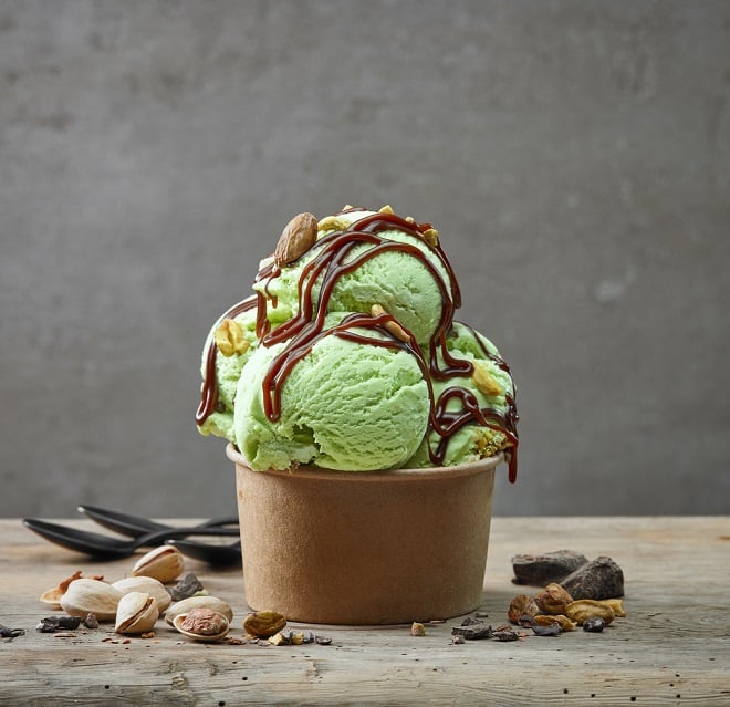 Glace chocolat pistache