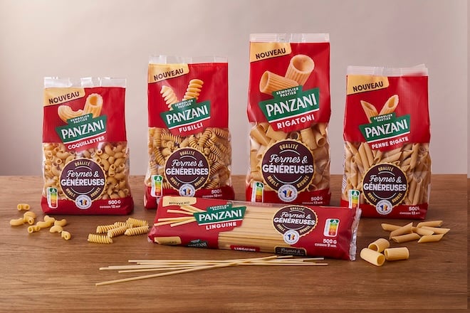 la nouvelle gammes de pâtes fermes et généreuses de panzani