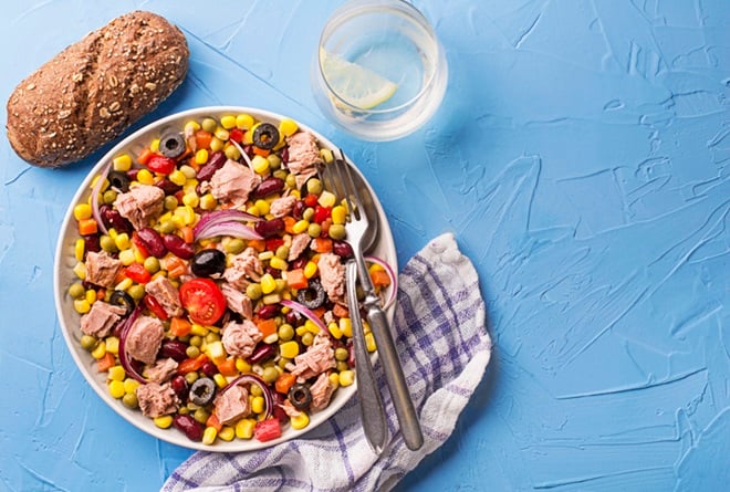salade de thon au maïs
