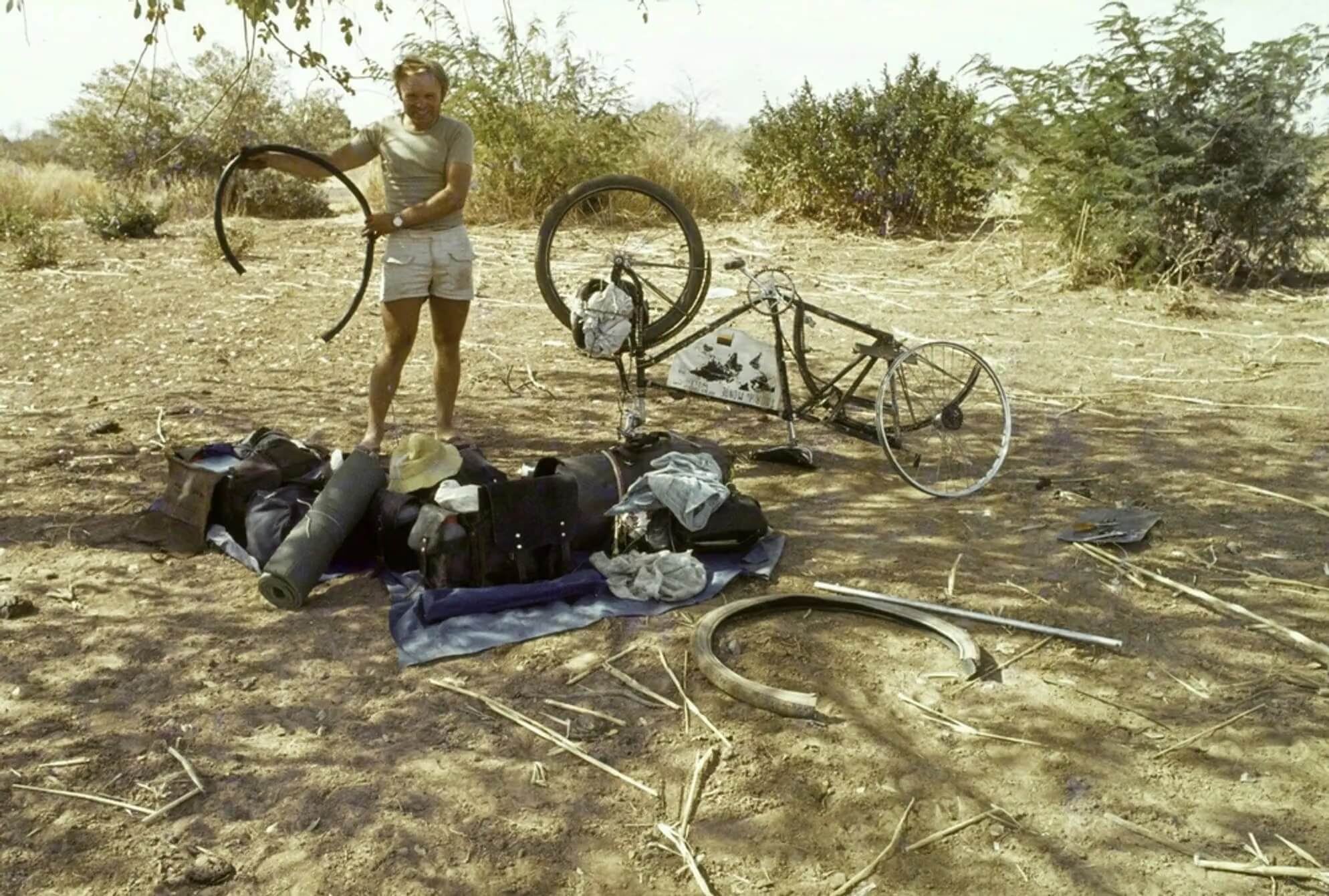 Heinz St&uuml;cke et son v&eacute;lo
