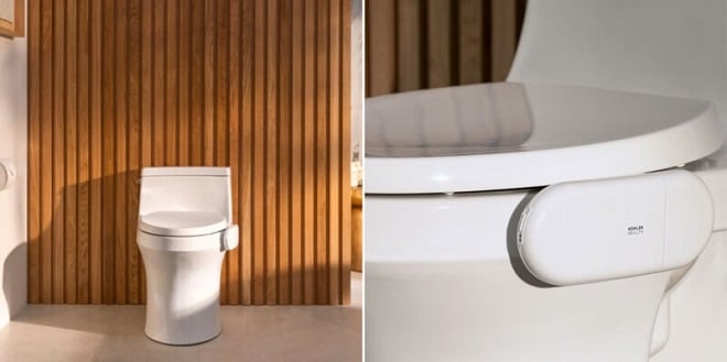 Caméra fixée sur la cuvette des toilettes