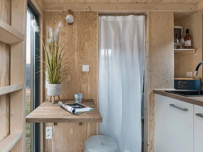 Tiny-house La Ruche salon