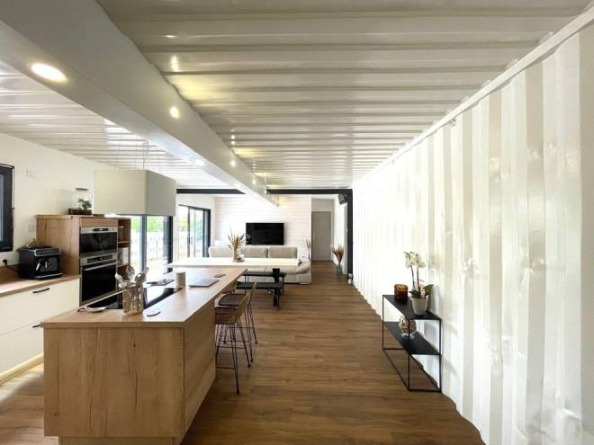 La maison conteneur de Capucine et Florent am&eacute;nag&eacute;e