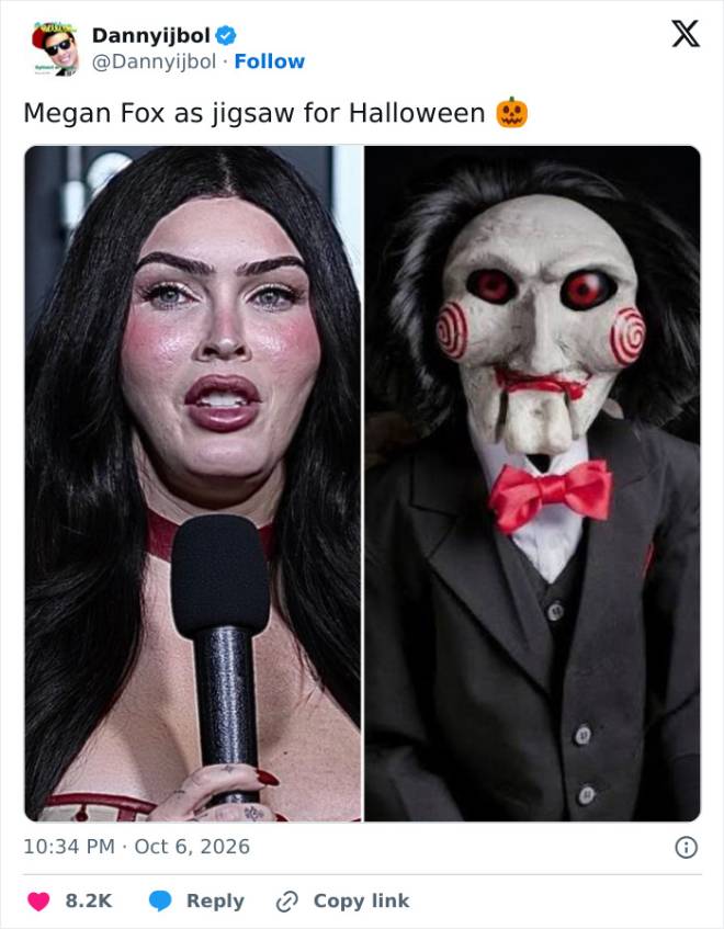 Megan Fox compar&eacute;e &agrave; Billy dans Saw