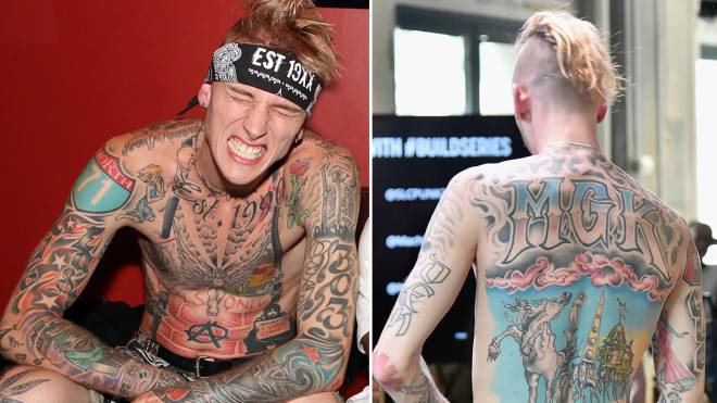 Machine Gun Kelly avec ses anciens tatouages