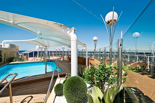 pont supérieur du bateau MSC Splendida