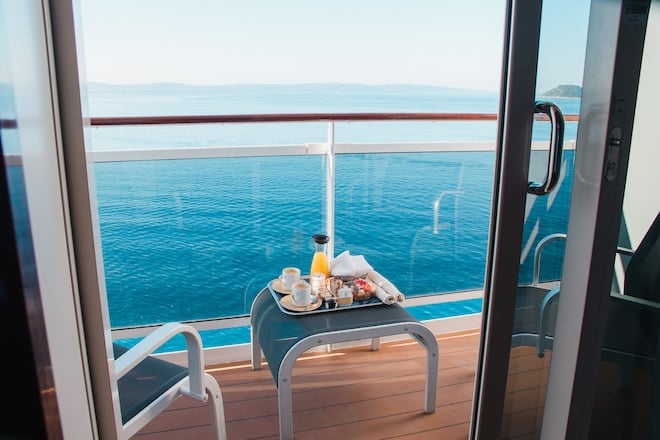 petit-déjeuner en pleine mer