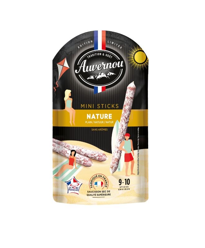 packaging estival édition limitée saucissons Auvernou