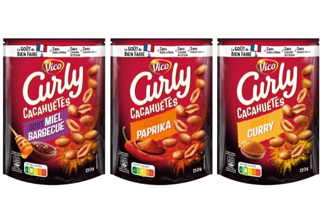 nouvelles cacahuètes assaisonnées Curly