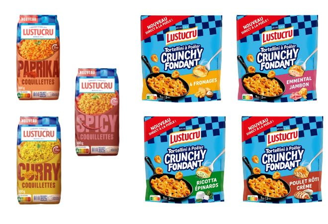 les derni&egrave;res innovations p&acirc;tes Lustucru