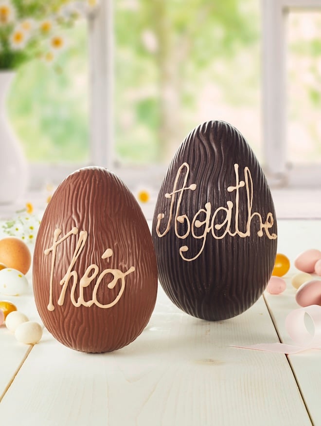 chocolats de Pâques personnalisés