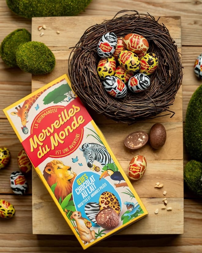 oeufs en chocolat Merveilles du Monde