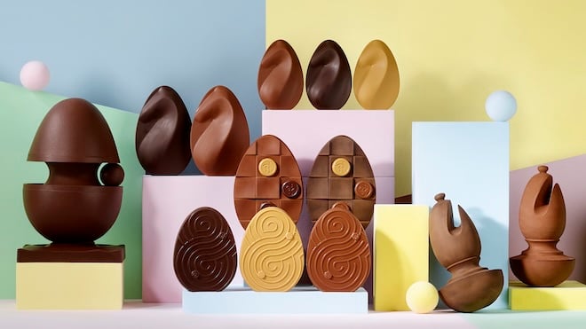 collection d'oeufs en chocolat de Pierre Hermé pour Pâques
