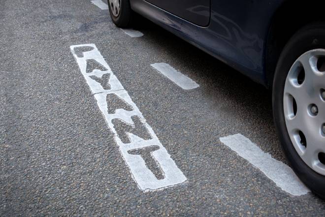 Marquage de stationnement payant
