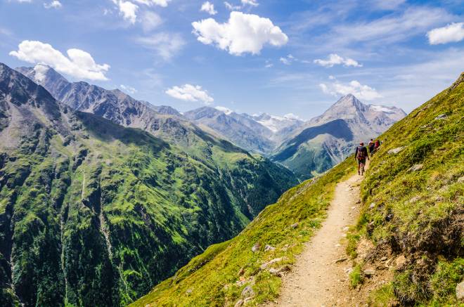 Sentier de randonn&eacute;e de l'&Ouml;tztal (Tyrol autrichien)