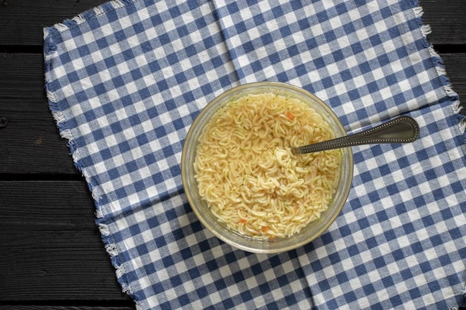 un bon bouillon chaud de vermicelles