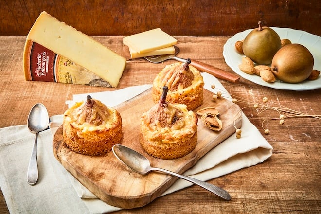 tartelettes aux poires et fromage