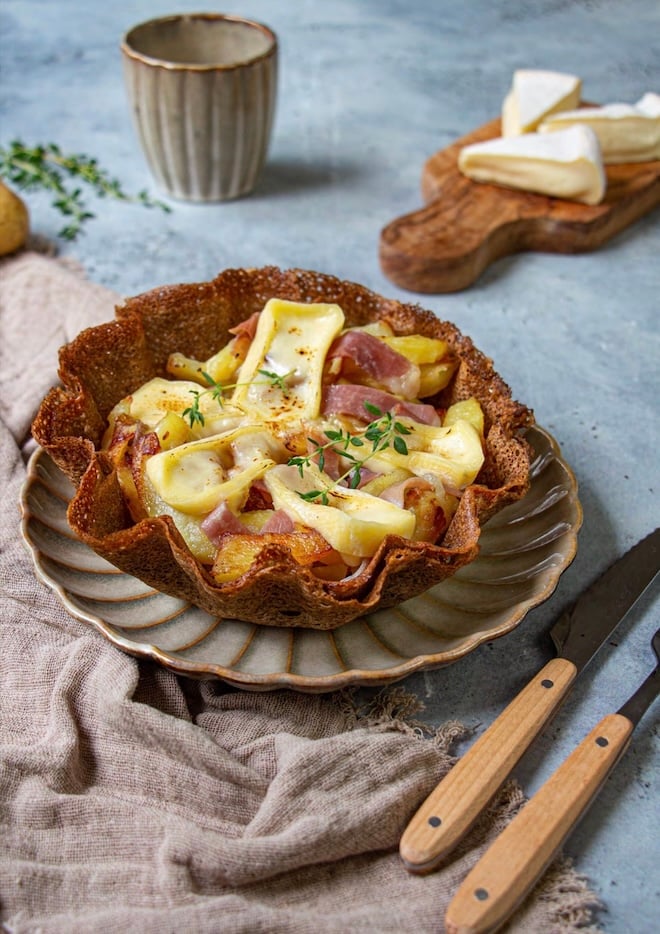 galette bowl au fromage fondu