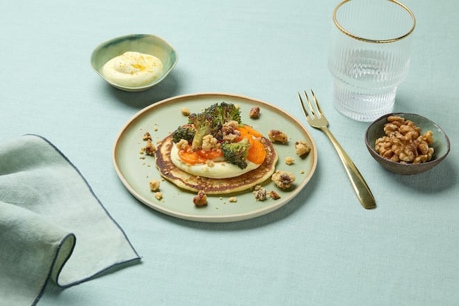 pancakes aux l&eacute;gumes croquants