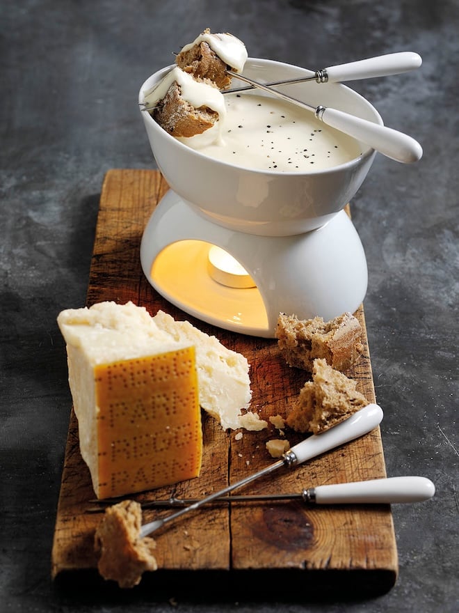 fondue au parmesan