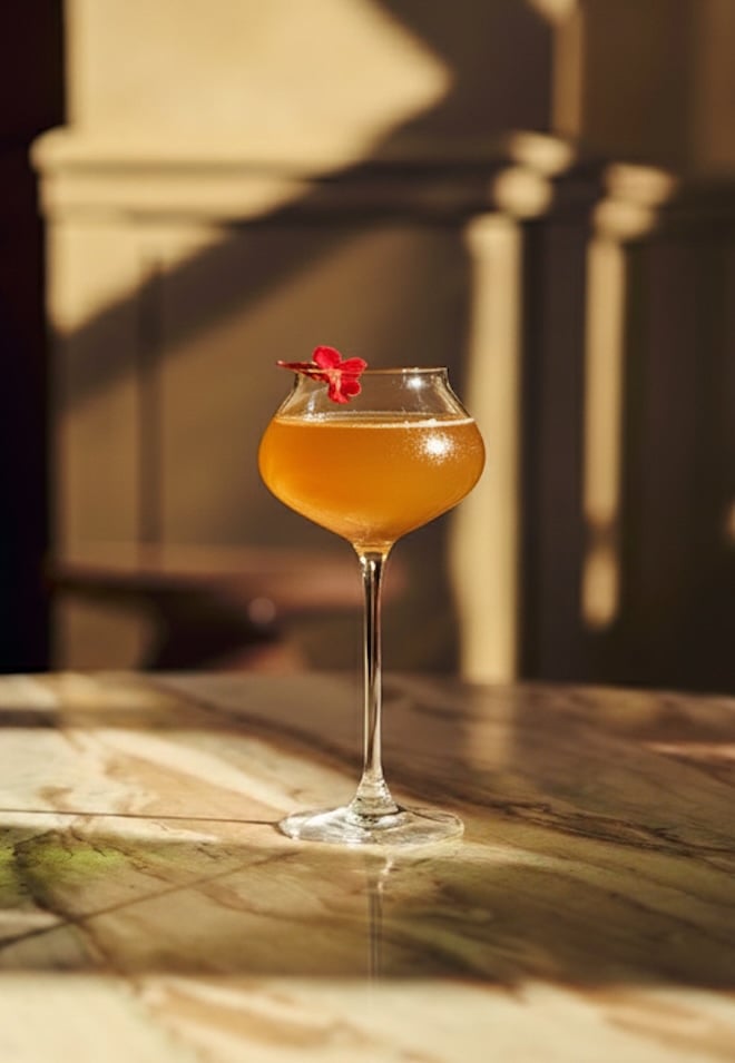 cocktail kir royal &agrave; la ch&acirc;taigne