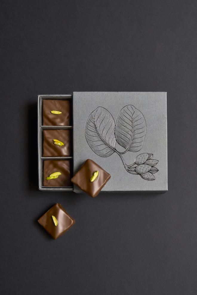 coffret chocolats Saint-Valentin La Maison de la Pistache