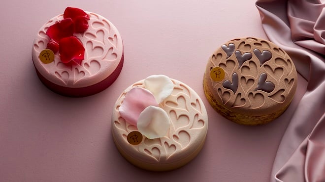 3 entremets Saint-Valentin de la Maison Pierre Herm&eacute;