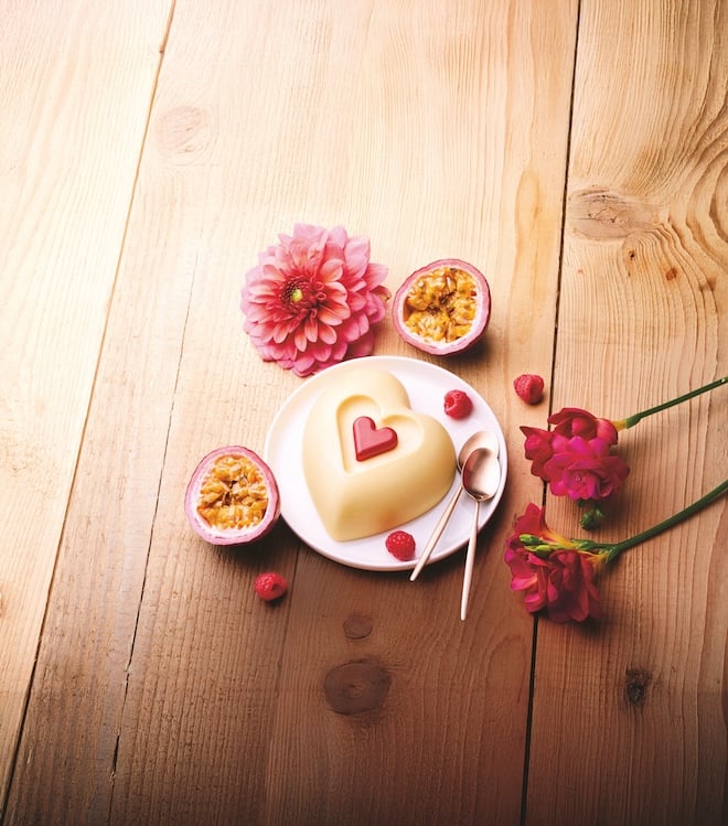 entremets mangue-passion Saint-Valentin Maison Thiriet