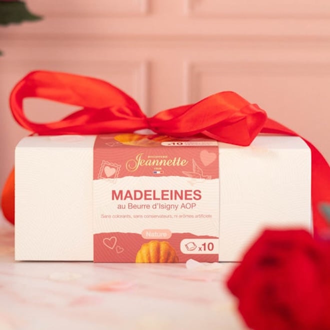 madeleines de Saint-Valentin de la Biscuiterie Jeannette