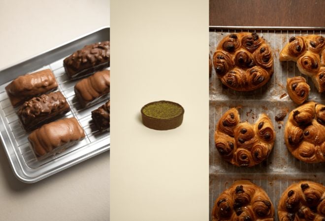 trois viennoiseries/pâtisseries de la nouvelle carte The French Bastards