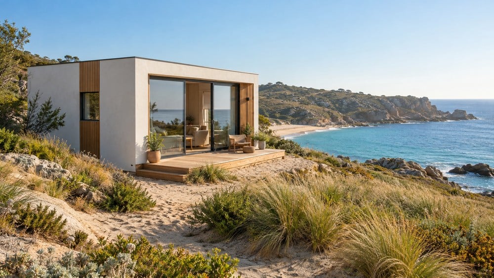tiny house en bord de mer