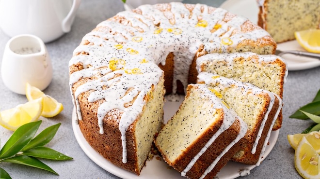 g&acirc;teau au citron et graines de pavot