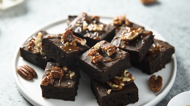 brownie au chocolat et noix de p&eacute;can