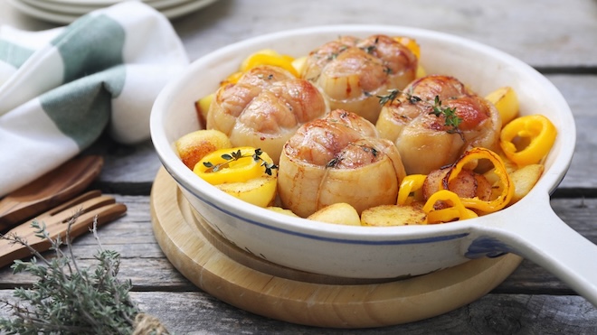 plat de paupiettes de veau