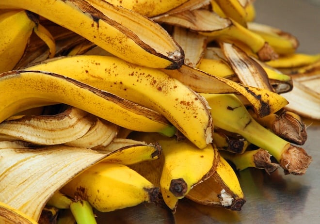 des peaux de banane