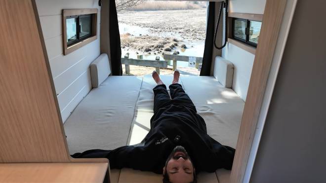 Lit dans le Sequoia Salt Vans