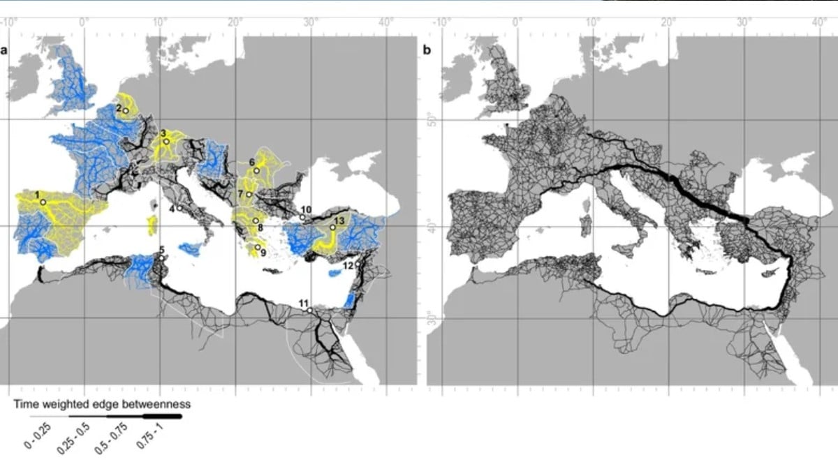 carte voies romaines